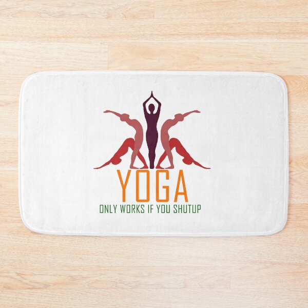 Item preview, T-shirt for boys and girls who loves yoga and meditation with printed with yoga only works if you shutup designed and sold by LTMARKETING.