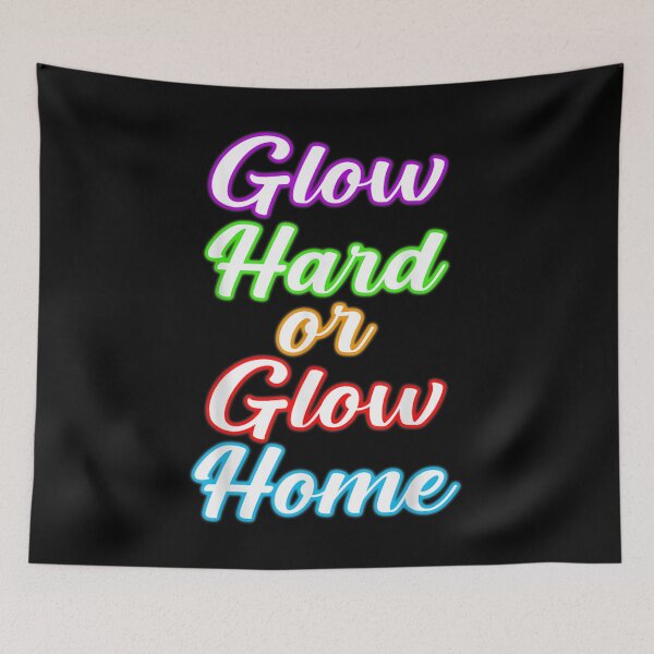 Item preview, Glow Hard Or Glow Home 70s 80s 90s Vintage Rainbow Women Men  designed and sold by aprilsav.