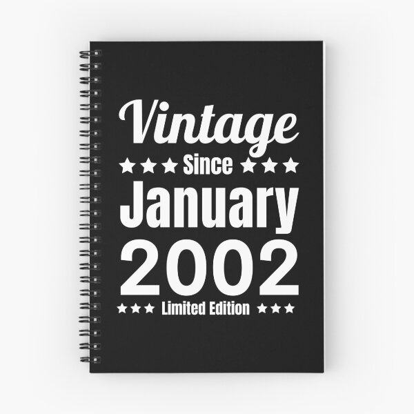 Item preview, Vintage Since January 2002 - Black White Retro Typography | Born In 2002 designed and sold by Delandor.