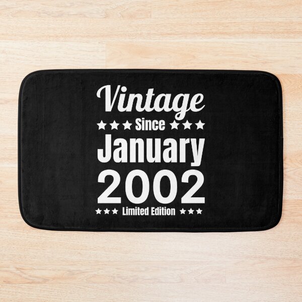 Item preview, Vintage Since January 2002 - Black White Retro Typography | Born In 2002 designed and sold by Delandor.
