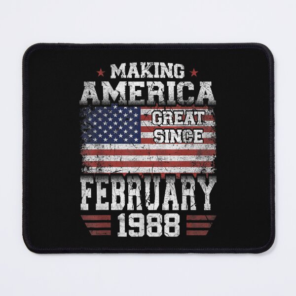 Item preview, February 1988 American Flag 34th Birthday Gifts 34 Yrs Old designed and sold by aprilsav.
