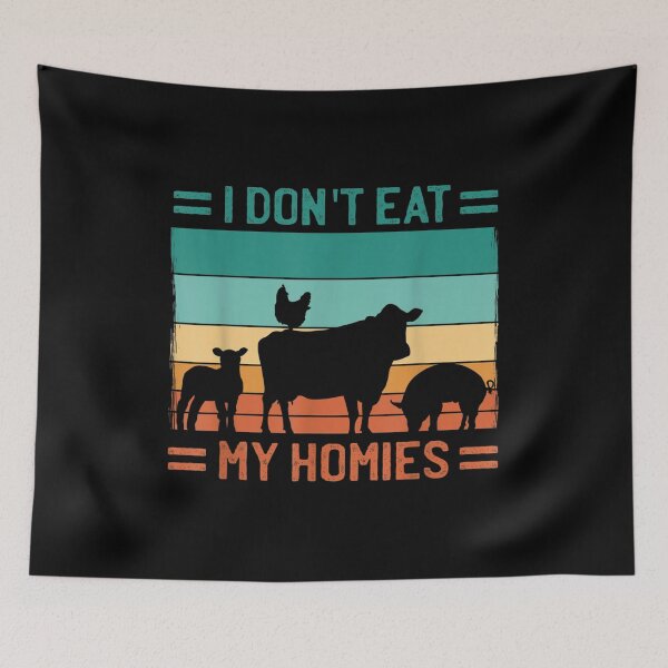 Item preview, I Don't Eat My Homies Vegan  designed and sold by brita797.