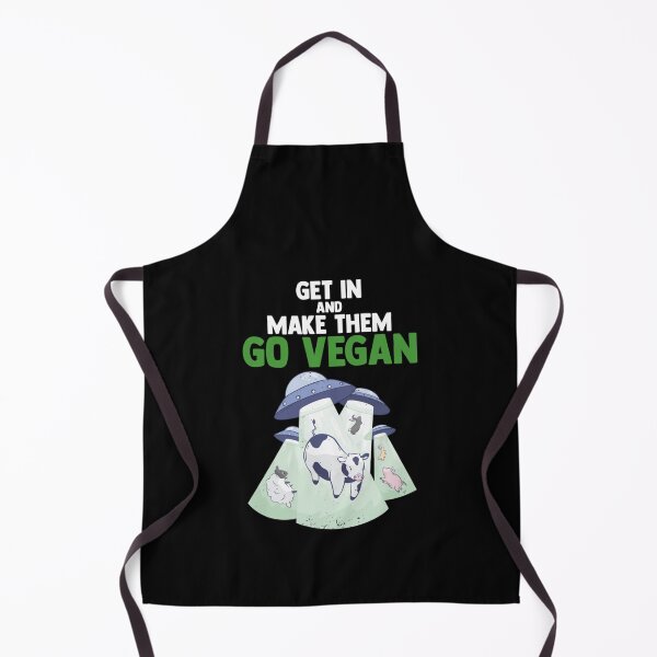 Item preview, Go Vegan Funny Alien Kidnapping Animals designed and sold by SokolCikalleshi.