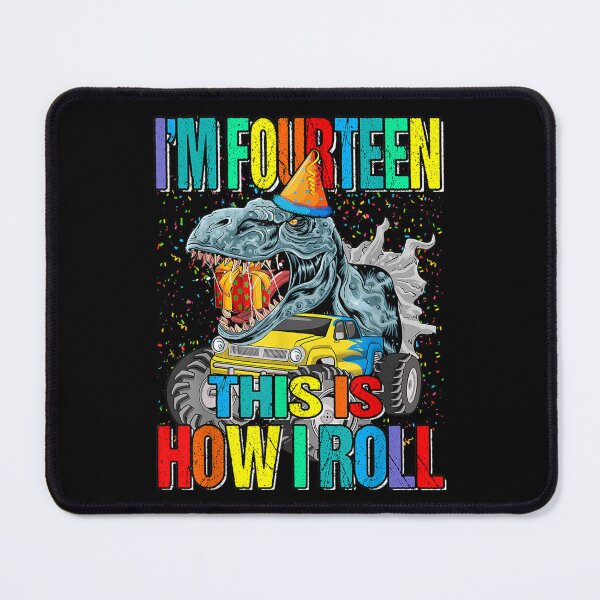 Item preview, I'm Four N This Is How I Roll Monster Truck Dinosaur designed and sold by amyadt77.