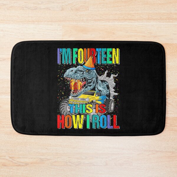 Item preview, I'm Four N This Is How I Roll Monster Truck Dinosaur  designed and sold by amyadt77.
