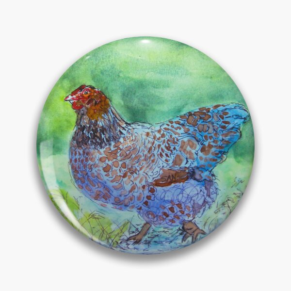 Item preview, Blue Laced Red Wyandotte Watercolor designed and sold by TurnipWilson.