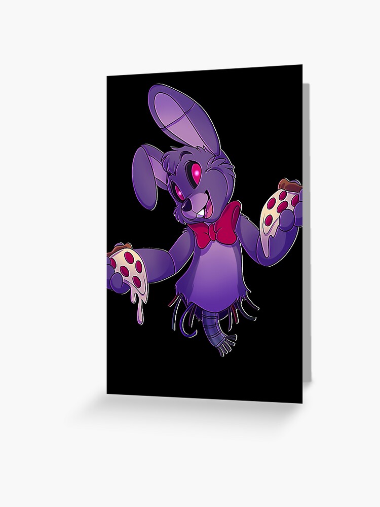 Personalized Fnaf Five Nights At Freddy's Bonnie Children's Birthday Card -  Red Heart Print