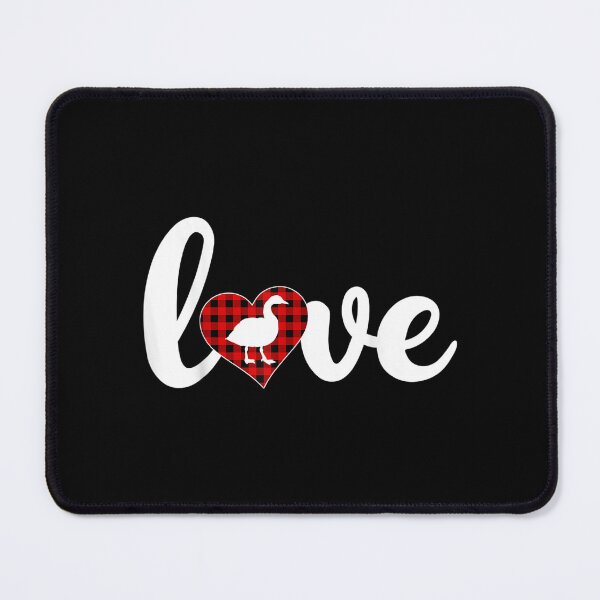 Item preview, Funny Goose Bird Lover Buffalo Plaid Love Goose Valentine  designed and sold by amyadt77.