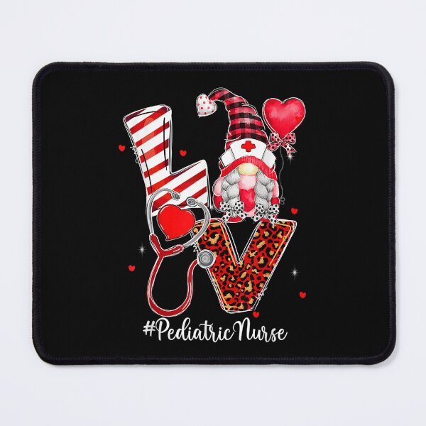 Item preview, Leopard Plaid Gnome Love Pediatric Nurse Valentines Day designed and sold by amyadt77.