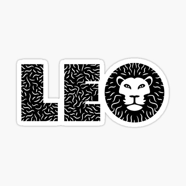 Leo Sticker By Cute Kingdom Redbubble