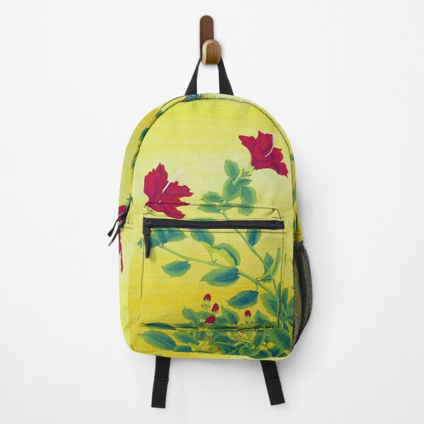 Item preview, Red Hibiscus with Butterfly - no Cally designed and sold by Birgit Moldenhauer.