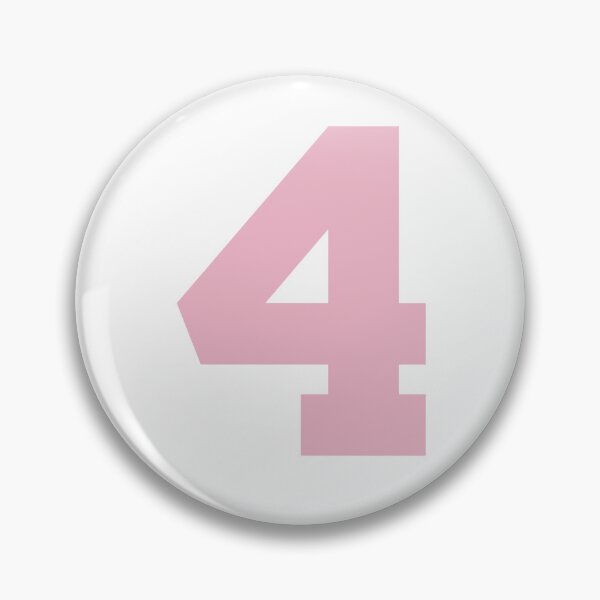 Item preview, Number 4, Pink four, Sports number 4 designed and sold by TheCultStuff.