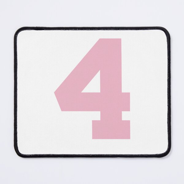 Item preview, Number 4, Pink four, Sports number 4 designed and sold by TheCultStuff.