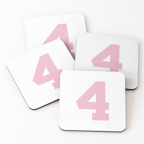 Item preview, Number 4, Pink four, Sports number 4 designed and sold by TheCultStuff.