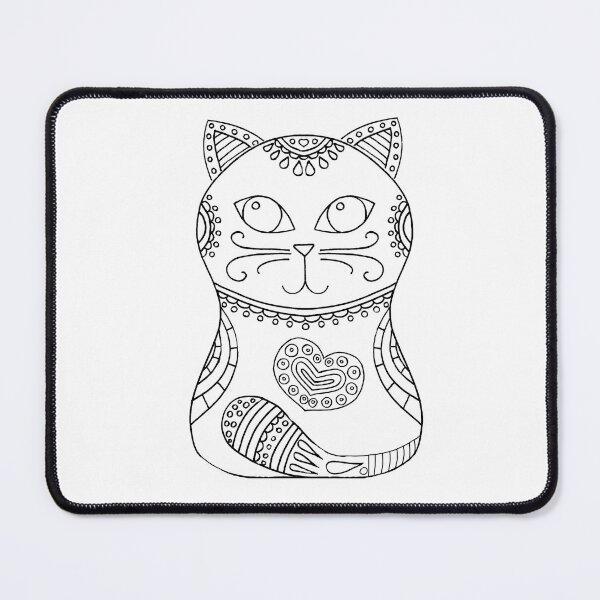 Item preview, Color your own cat design designed and sold by PurrfectCorner.