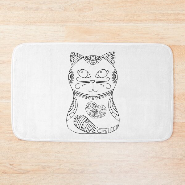 Item preview, Color your own cat design designed and sold by PurrfectCorner.