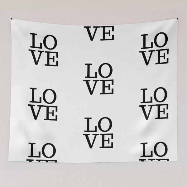 Item preview, 'LOVE' (Black on White) designed and sold by JazzPWall.