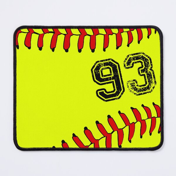 Item preview, Softball ball number 93, ninety three designed and sold by TheCultStuff.