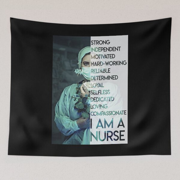 Item preview, Strong Independent motivated hard-working reliable determined loyal selfless dedicated loving compassionate i am a nurse designed and sold by TeganCrafford.