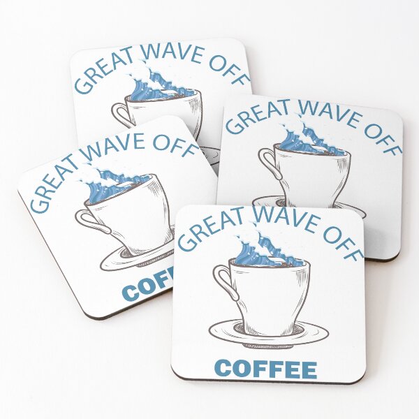 Item preview, Great Wave Off Coffee designed and sold by beefrancky.