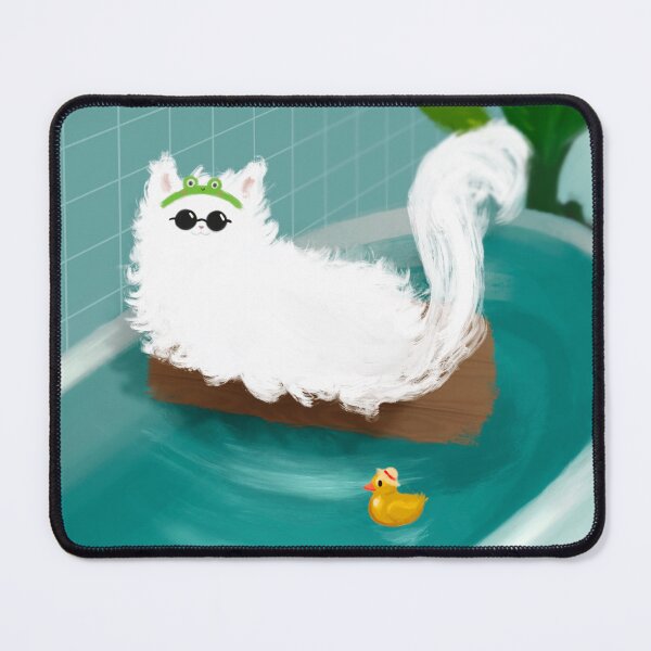 Item preview, “Bath time with Gojo cat” designed and sold by TiniArt-Studio.