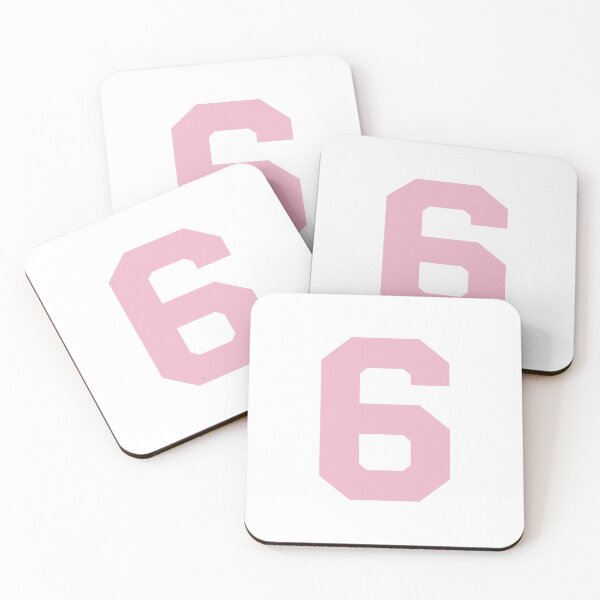 Item preview, Number 6, Pink six, Sports number 6 designed and sold by TheCultStuff.