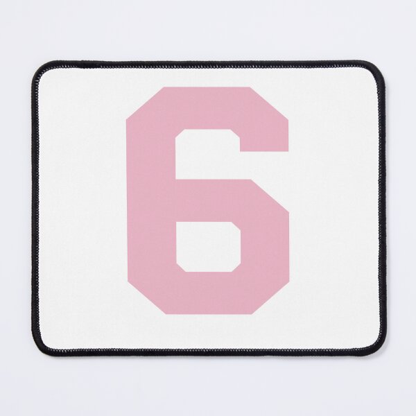 Item preview, Number 6, Pink six, Sports number 6 designed and sold by TheCultStuff.