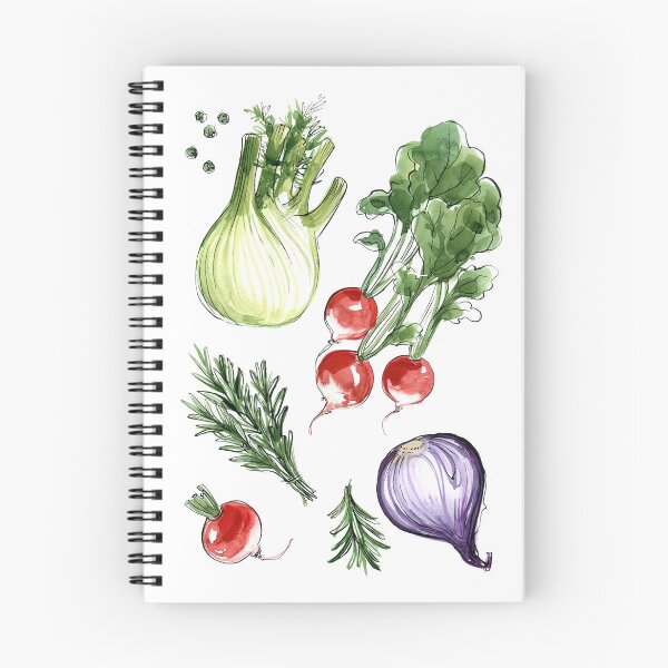Item preview, Poster for the kitchen. Sketch food vegetables and spices watercolor designed and sold by IrinaVaneeva.