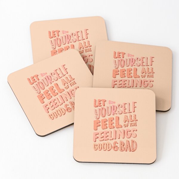 Item preview, Let Yourself Feel All of the Feelings - Hand Lettered Quote designed and sold by TheBubblyType.