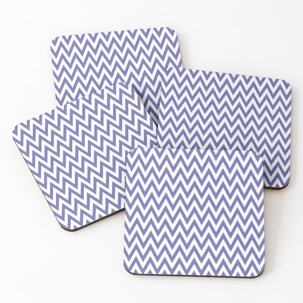 Item preview, Blue Violet Very Peri Chevron Minimalist Geometric Pattern designed and sold by likebakerdo.