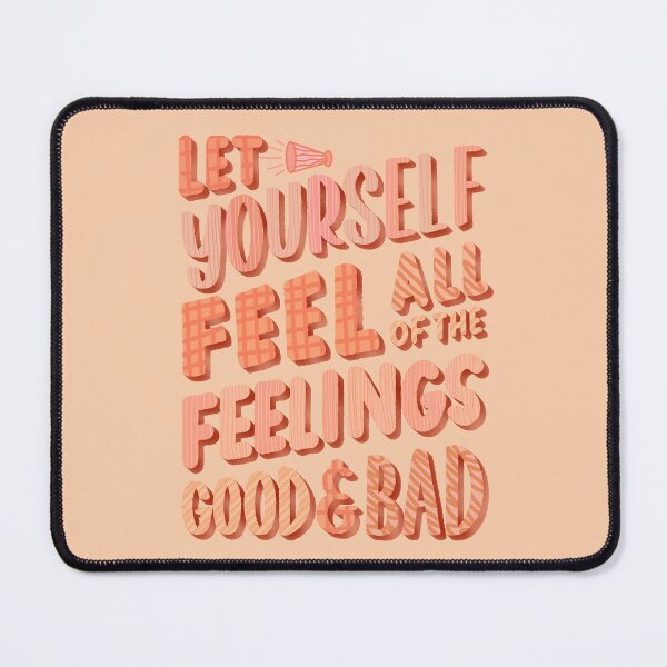 Item preview, Let Yourself Feel All of the Feelings - Hand Lettered Quote designed and sold by TheBubblyType.