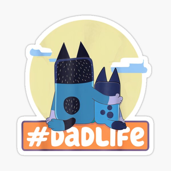 Dadlife Dad And Son Sticker