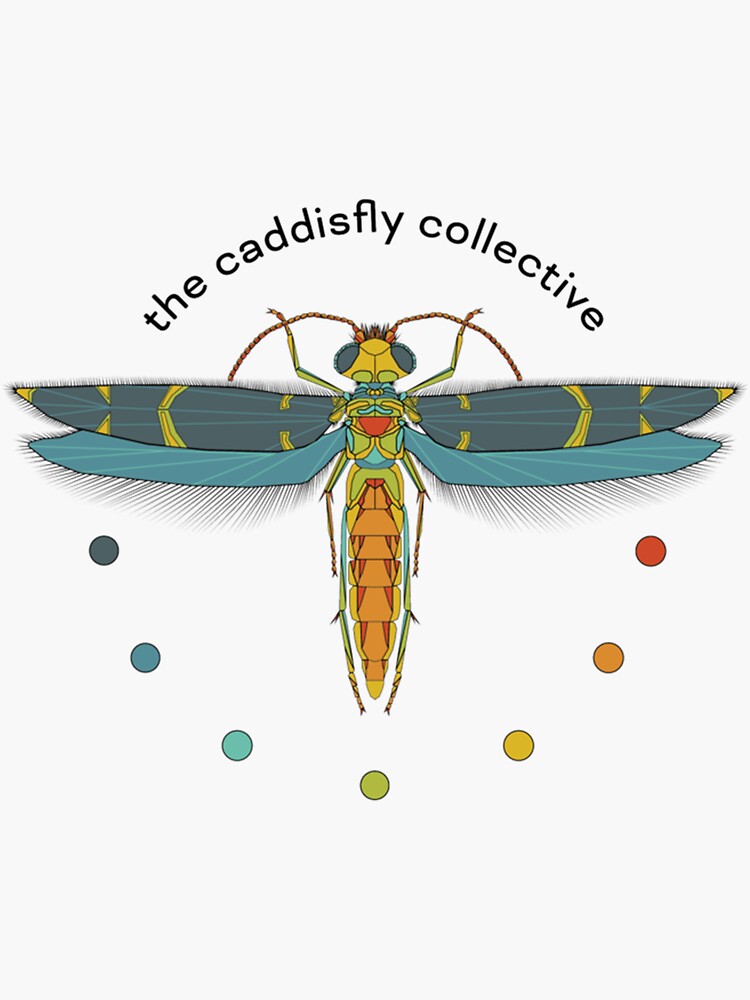 "Caddisfly Collective logo Classic TShirt" Sticker by SelinayKaya