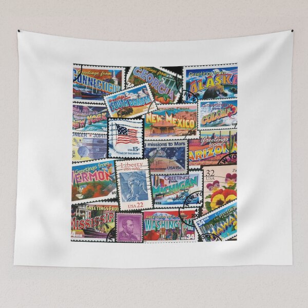 Item preview, USA Stamp collection Sleeveless Top designed and sold by mendozarose.