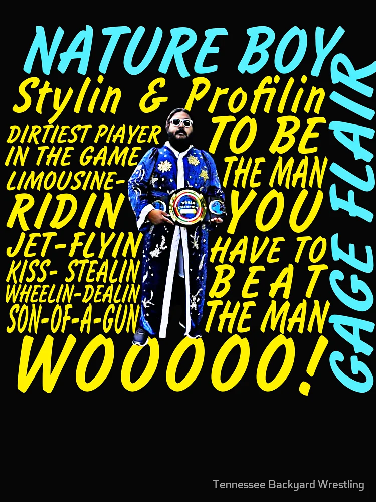 Thumbnail 4 of 4, Boxy T-Shirt, Gage Flair Stylin & Profilin &… Merchandise designed and sold by Tennessee Backyard Wrestling.