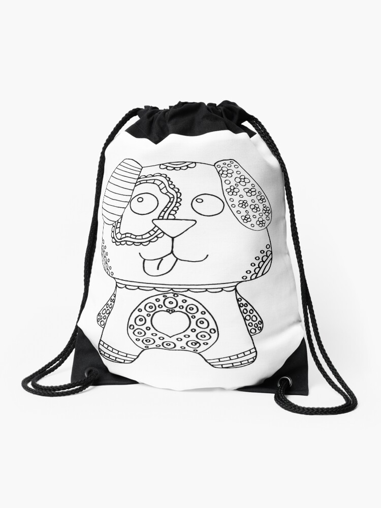 Color your own outlet drawstring backpack