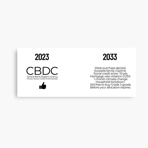 CBDC Canvas Print