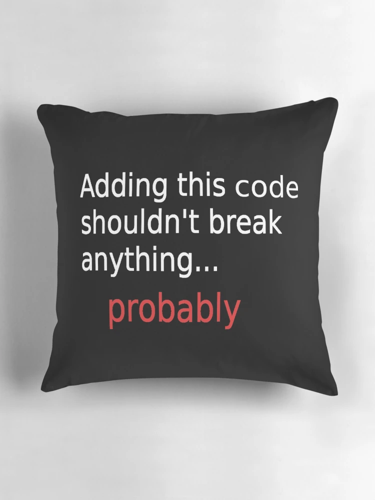 Thumbnail 3 of 4, Pillow, Adding code designed and sold by findingNull.