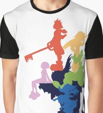 Kingdom Hearts Stylized Cover Art Graphic T-Shirt