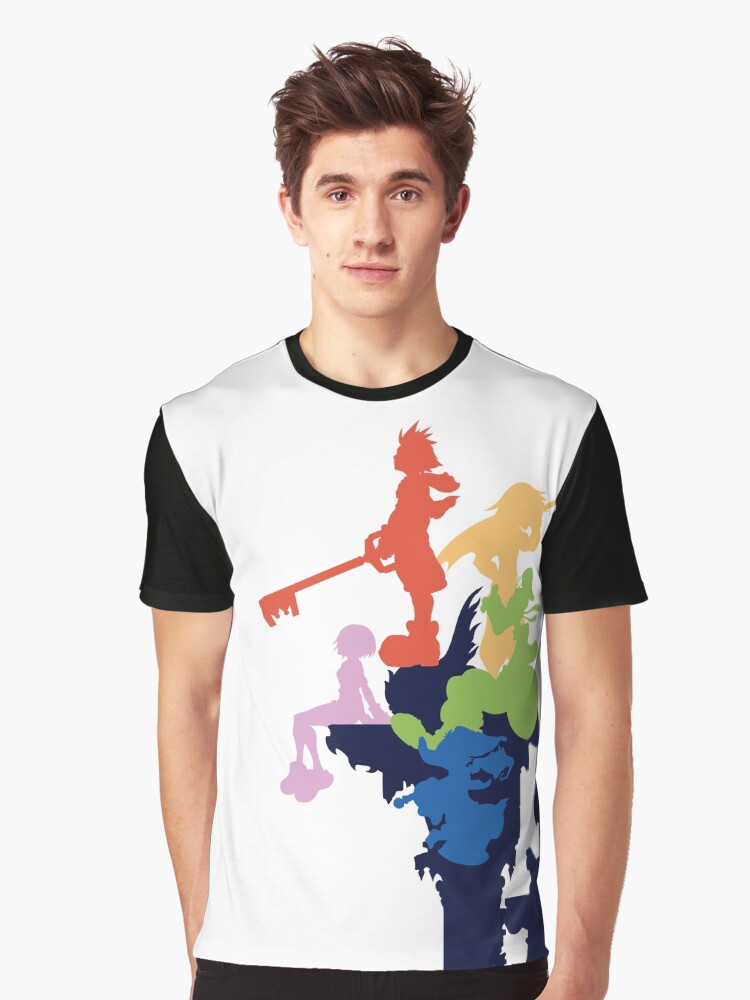 Imagen 1 de 5, Camiseta gráfica con la obra Kingdom Hearts Stylized Cover Art, diseñada y vendida por -Ernest.