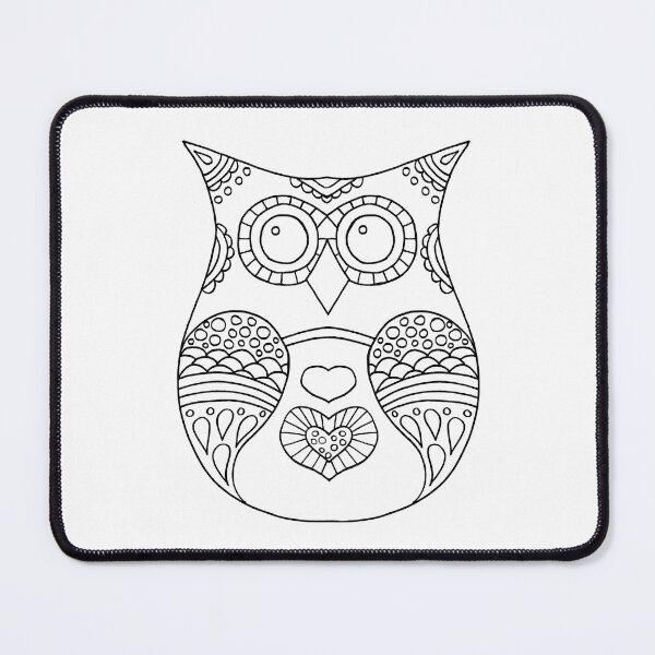 Item preview, Color your own owl design designed and sold by PurrfectCorner.
