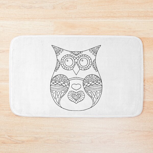 Item preview, Color your own owl design designed and sold by PurrfectCorner.