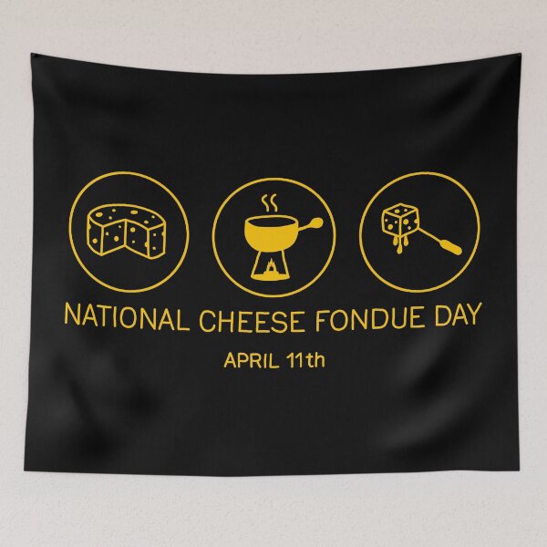 Item preview, National Cheese Fondue Day designed and sold by ValentinaHramov.
