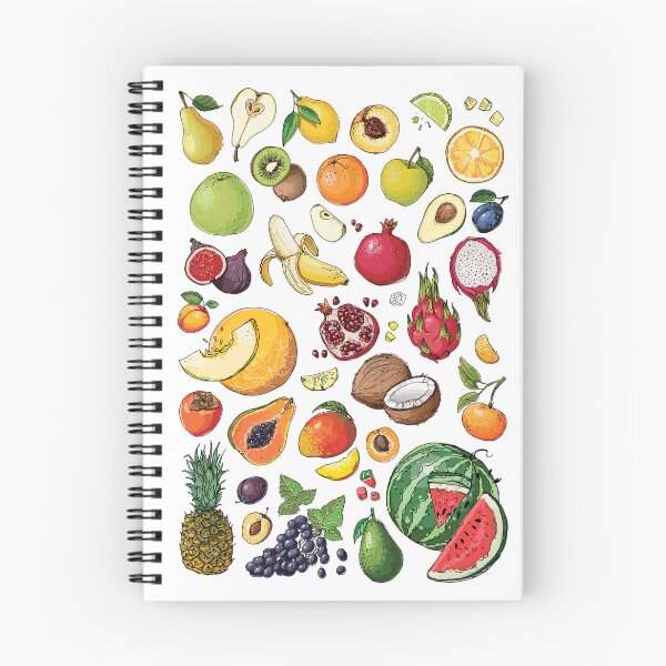 Item preview, Poster drawings of food on a white background. Exotic fruits designed and sold by IrinaVaneeva.