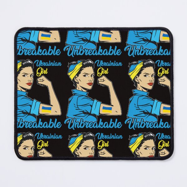 Item preview, Ukrainian Women Girl Unbreakable Ukraine Flag designed and sold by DesignByMai.