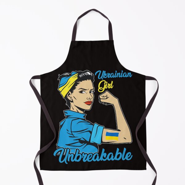 Item preview, Ukrainian Women Girl Unbreakable Ukraine Flag designed and sold by DesignByMai.