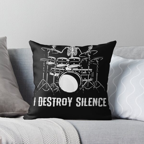 Artikelvorschau, Skeleton Drummer Skull Drum Set Metal Rock Band entworfen und verkauft von fostebris.