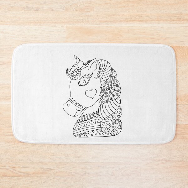 Item preview, Color your own unicorn design designed and sold by PurrfectCorner.
