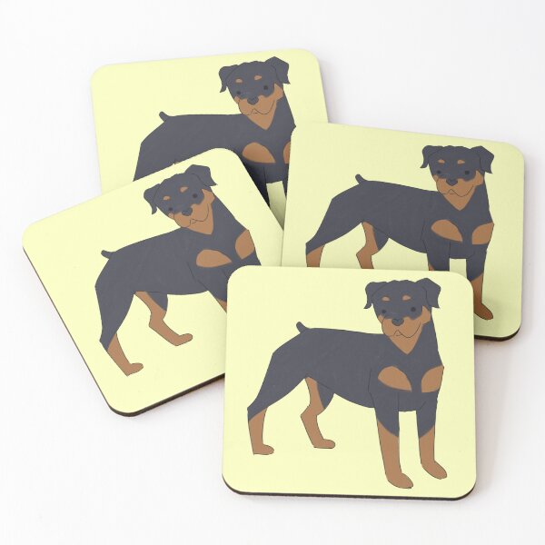 Item preview, Cute Rottweiler dog cartoon illustration  designed and sold by Yarafantasyart.