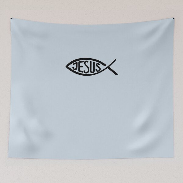 Item preview, Jesus fish Sticker designed and sold by Kevudamus.